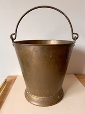 vtg Brass coal fire wood