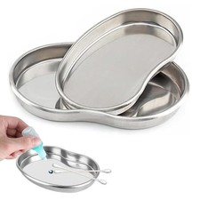 2Pcs Kidney Dish Trays Shaped