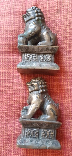 Antique bronze pair - pair, chinese