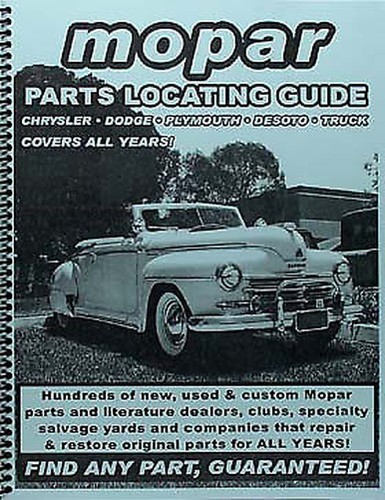 Find plymouth parts with book - find,
