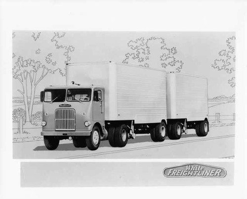 1955 white freightliner tandem - 1955,