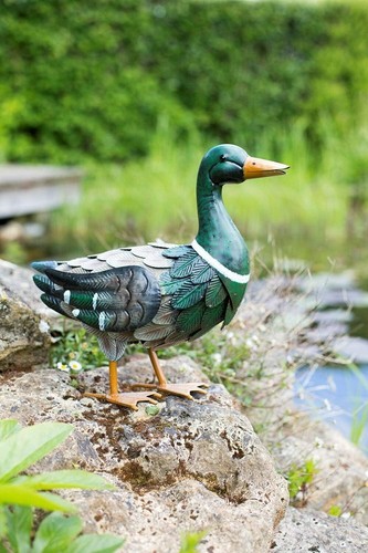 Metal mallard duck garden - duck,