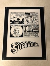 ACTION #252 ACETATE comic ART 1st SUPERGIRL LAST PAGE PLASTINO SUPERBOY 1959?