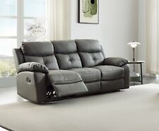 Dark Grey Genuine Leather 3