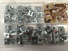 ASSORTED BOX OF U AND J NUTS SUIT SELF TAPPERS NO 6 TO 14