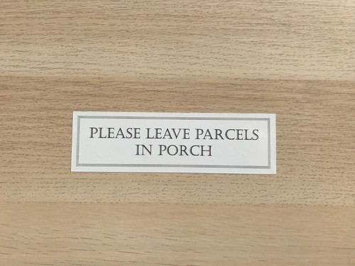 Please leave parcels - leave,