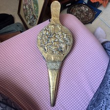 Vintage Brass Bellows, Fireside Bellow, Fire Fan, Fireside Décor, Pub Décor