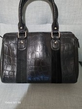 Black Leather Structured Top