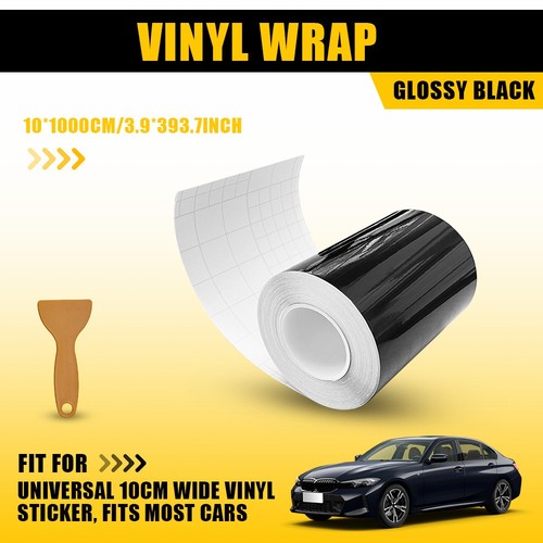 10cm 10m gloss black - x,