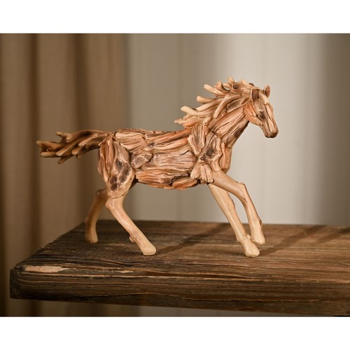 Running horse ornament - horse, resin