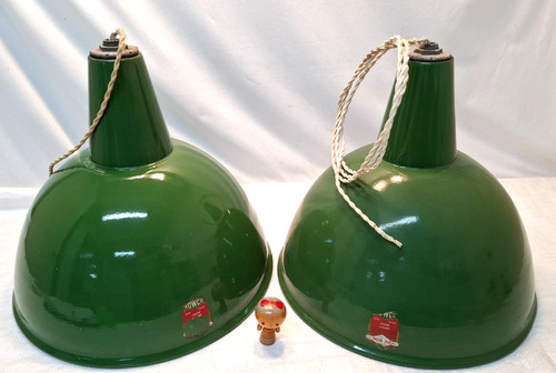 Vintage green porcelain enamel - porcelain,