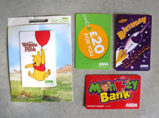 4 x Asda Gift Cards (Expired) 2011/12