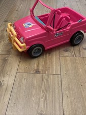 Vintage Sindy 1 Pink Jeep 4x4 Fashion Doll Car