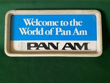 Original Pan Am airline sign/plaque/advertising tray? not enamel.
