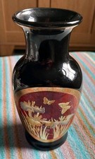 Chokin art 22kt gold vase Made