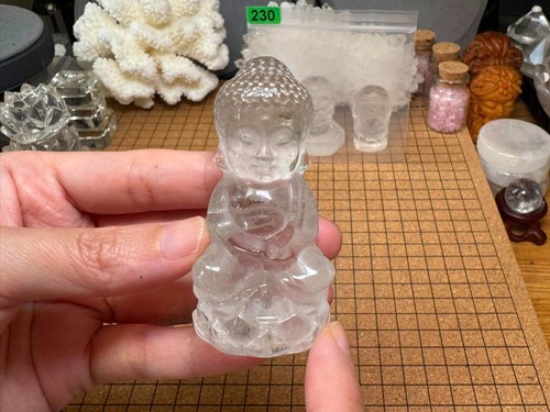 Carved garden quartz - carved,