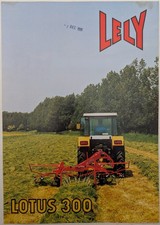 Original Lely Lotus 300 Tedder Brochure, c 1991