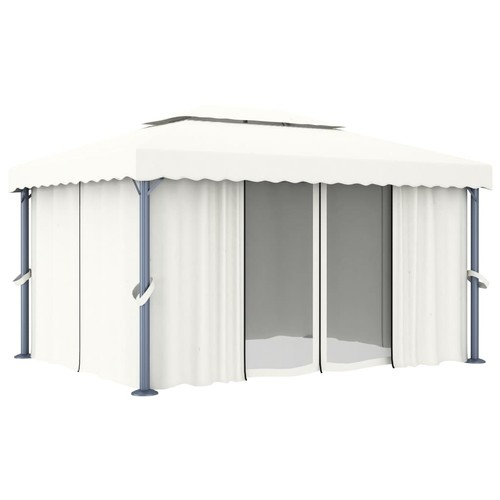 Gazebo with curtains canopy - with,