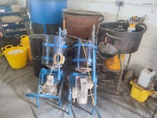 2 x 32L Forced Action Drum Mixer with spare Drums Resin Bound, Concrete £450 Ea