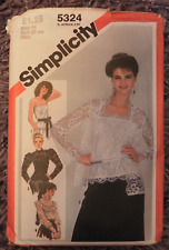 Simplicity 5324 Sewing Pattern Ladies Camisole peplum Top Blouse Jacket Uncut 14