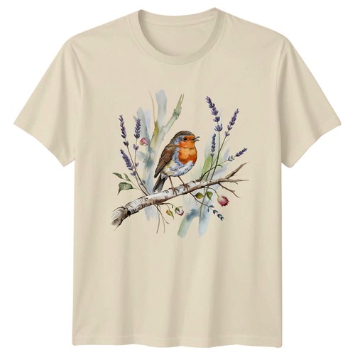 Sweet watercolor robin bird - sweet,