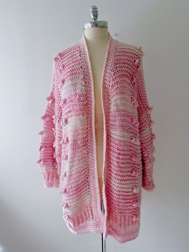 Vintage 80s hand knit crochet - vintage,