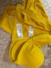 Yellow Bikini Set 34B Top UK