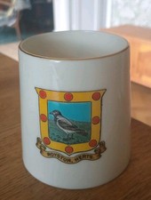 Vintage Crested China Tankard / Mug Royston Hertfordshire Crest WH Goss