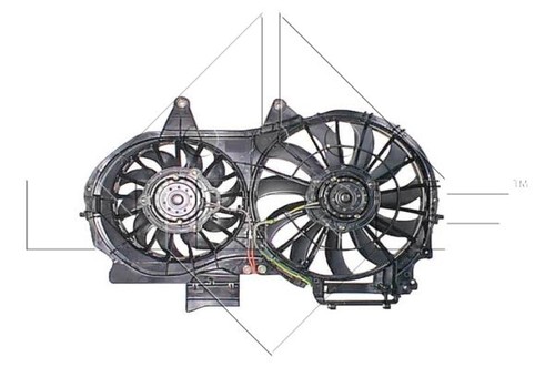 Genuine nrf radiator - fan, for