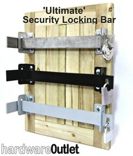 'ULTIMATE' SHED Door SECURITY BAR Locking Made In England Shed Garage Workshop