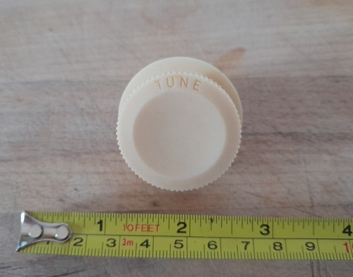 Vintage bakelite tuning knob - bakelite,
