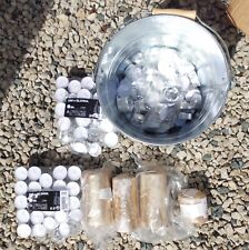 300 - 400 x IKEA Glimma candles / tealights Plus Gold Glitter Pillar Candles