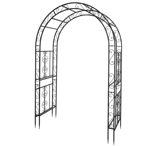 Metal wooden garden - arch, gate