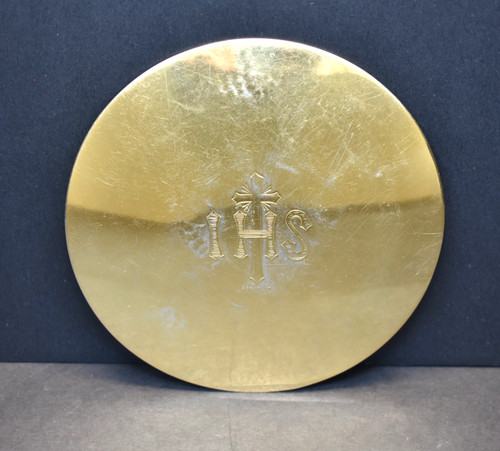 Vintage sterling silver disk - vintage,