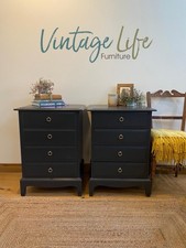 Stag Four Drawer Bedside