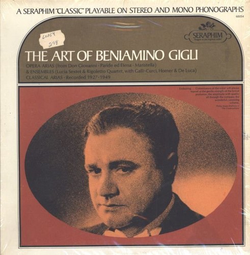 Beniamino gigli the - gigli, art