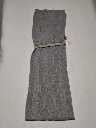 Primark grey cable knit scarf - grey,