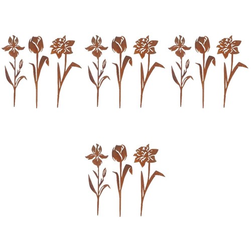 Vintage iron flower garden - iron,