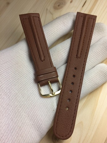 Brown genuine leather watch - brown,