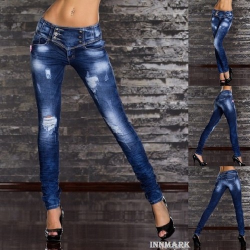 Crushed mid rise skinny - mid,