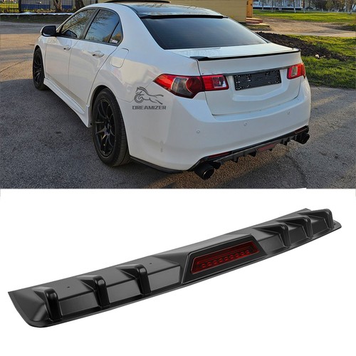 Black rear bumper diffuser - black,