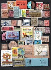 UK & Worldwide Stamp Oddments - Cinderellas, Poster, Revenues   etc See Scan
