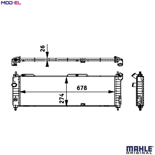 Radiator engine cooling 355 - radiator,