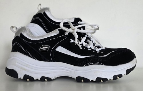 Skechers lites black and - in,