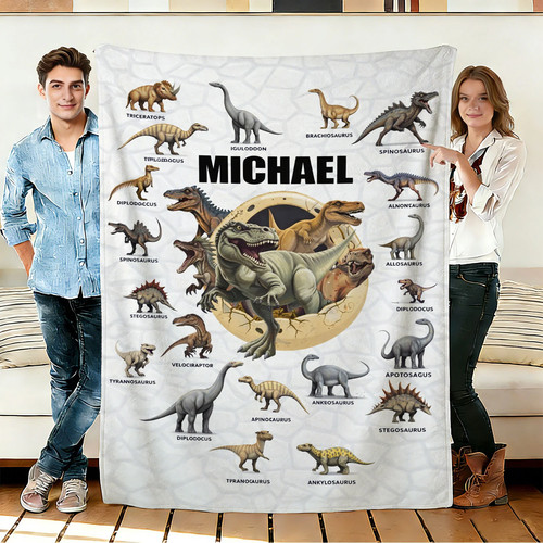 Dinosaur pattern flannel - dinosaur,