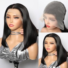 Bob Wig Human Hair 13x6 Full