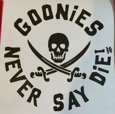 1x Goonies Retro Vinyl Sticker