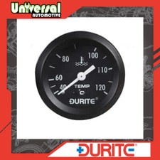 Durite Mechanical Water Temperature Gauge with 12' Capillary - 52mm