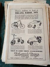 V4a Ephemera 1940s advert triang peddle cars trikes cycles b644