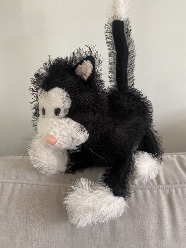 Black white bendy cat aurora - white,